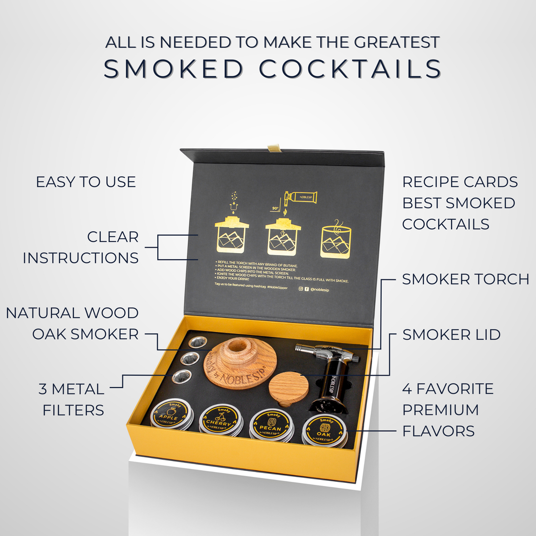 Cocktail Set MKNZOME Cocktail Smoker Kit, Whiskey Smoker Set With 4 Cocktail Set MKNZOME Cocktail Smoker Kit, Whiskey Smoker Set With 4